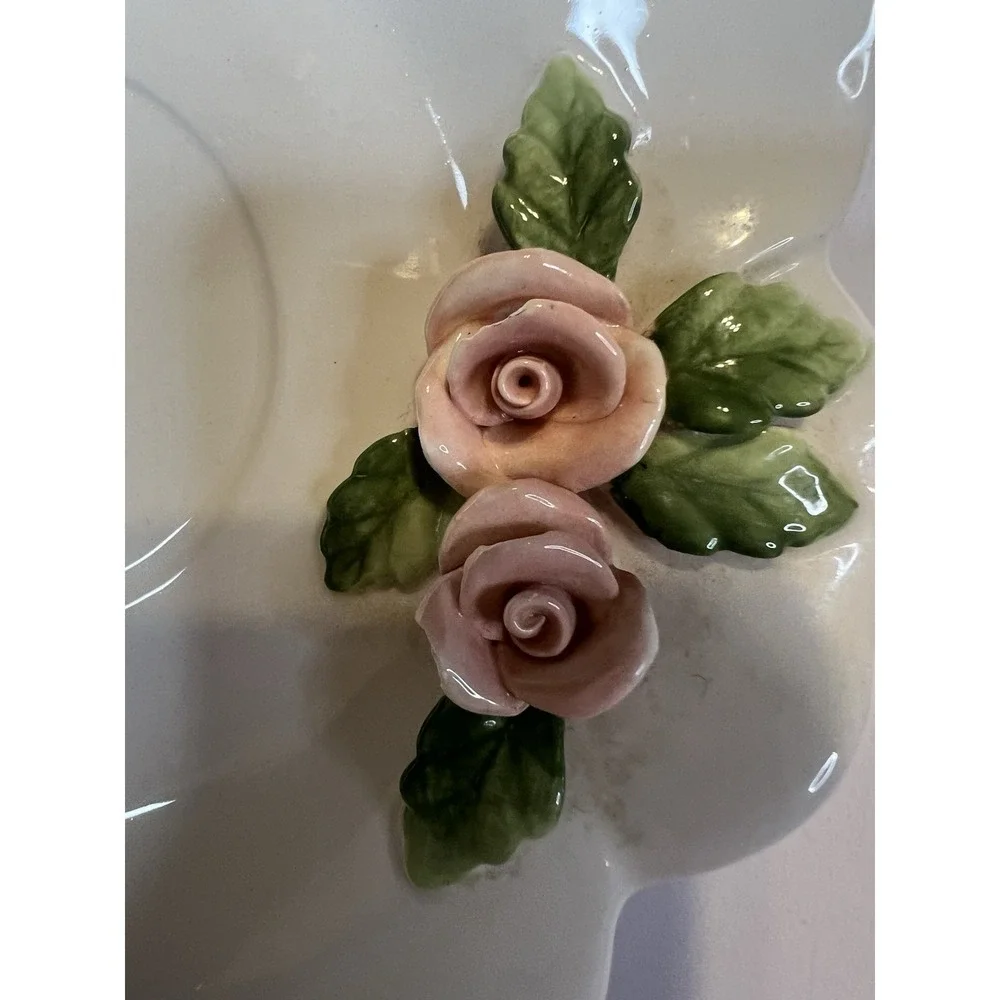 Vintage‎ Home Interiors Victorian Rose Saucer